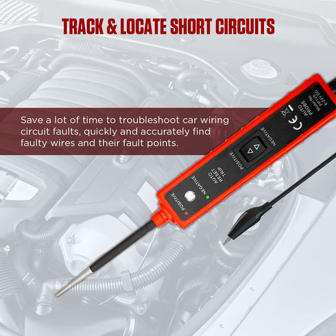 Power Circuit Probe Tester 6V-24V DC Test Light: Automotive Short Circuit Finder, 12 Volt Car Fuse Tester Tool