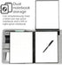 Folio Cover Compatible with Rocketbook Spiral Notebook, Large Capacity Removable Zipper Storage Pouch, Gray, Letter Size