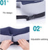TOLUON Tailbone Seat Cushion for Pain Relief, Memory Foam Seat Cushion Hemorrhoid Pillow, Cushion lab, Sciatica Pain