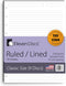 Classic Size Discbound Paper - Ruled/Lined Sheets, Premium 120gsm Heavyweight Notebook & Planner Refills, 9 Discs, 7 x