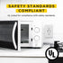 USB Charger and Receptacle Outlet, 4.8A 120V Wall Charging Ports, Fast-Charging Electrical Ports, Cover Plate Included