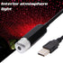 Jubilayured 1Pc Red Wall Sconce with Red Light, Mini Led Projection Lamp Star Night, USB Car Roof Star Projector Night