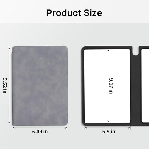 Reusable Whiteboard Notebook, A5 Erasable Smart Notebook, Portable Sketchbook with Wipe Cloth and Writing Pen for Students Kids Teacher