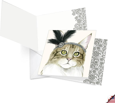 The Best Card Company 12 Beautiful Blank Note Cards Bulk - 4 x 5.12 Inch (4 Designs, 3 Each)