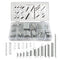 200Pcs Zinc Plated Steel Coil Spring Wire Assortment Kit for Extension and Compression Repair Tools