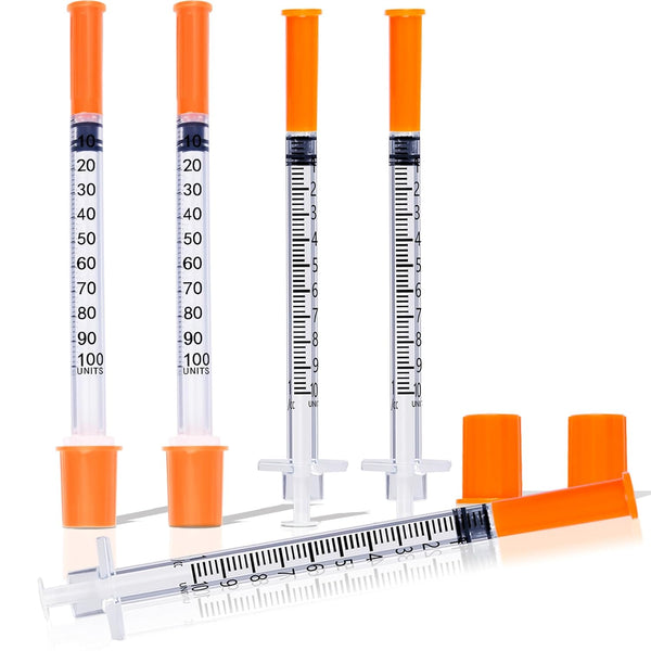 1ML Syringe, Lab Supplies Syringes 29G 5/16 Inch, Individually Wrapped, Pack of