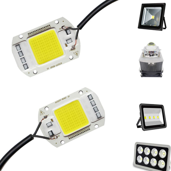 2PCS LED COB Chip 50W 110V White Light Engine Integrated Smart IC