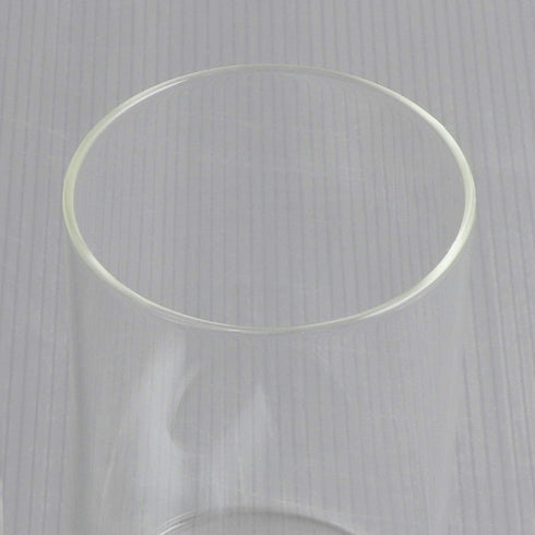 3 Pack 1-5/8-Inch G0072 Clear Glass Shade, Cylinder Light Fixture Replacement Globe or Cover with Fitter for Chandelier