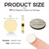 Small Strong Magnets, 30Pcs Round Refrigerator Magnets Mini Circle Neodymium Magnets, Tiny Golden Magnets for Crafts, Small Disc Rare Earth Magnets for Whiteboard Magnets-0.71x0.12inches