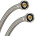 Eastman 24 Inch x 1/2 Inch FIP Flexible Faucet Connector, Braided Stainless Steel Supply Hose Line, 48018 by Eastman