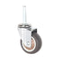 Stem Caster Wheels with 5/16" x 1-1/2" Stem Sockets, TPR Replacement Swivel Casters for Carts and Furniture