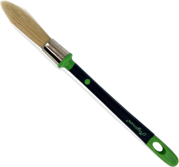 Small Paint Brush for Touch Ups, Trim Stain Brush for Sash, Baseboards, House Wall Corners, Size 0.6-inch (15mm)