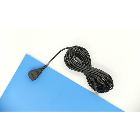 CGC151M ESD Anti-Static Common Point Grounding Cord - 10mm Male Snap, 1 meg Resistor, 15' Cord, Black