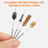 FEUNLEM 0.4mm 3D Nozzle 60PCS 3/MK8/V6, Nozzle Printer Cleaning Kit - Stainless Steel Anti-Clog Needles, Heat-Resistant