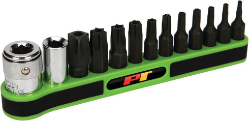Performance Tool W38970 Impact Grade CrV Bits, 1/4-Inch and 3/8-Inch Drive Bit Holders, Magnetic Storage