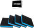 BJADE'S 4 Pack Anti-Vibration Rubber Pads with 3/8'' Pre-drill Hole, 2 x 2 x 7/8 inch for HVAC
