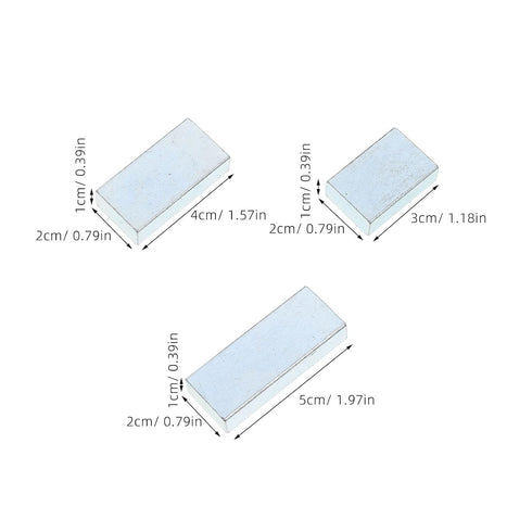 1.96X0.78X0.39 Inches Mobestech Density Experiment Kit with Aluminum and Iron Blocks for Accurate Material Density