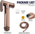 ZLOCYIVHE Set Handheld Bidet Sprayer for Toilet Cloth Diaper Sprayer Brass Rose Gold Portable Cloth Diaper Wash Shower