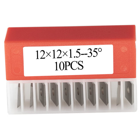 12mm Square Carbide Inserts Cutters Knives Blades, 12 12 1.5mm-35 for Woodworking Planer Cutter Head