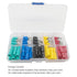 Bullet Butt Connectors, Sopoby 100pcs Assorted Insulated Female & Male Crimp Wire Terminals Brass, 22-16 AWG, 5 Colors