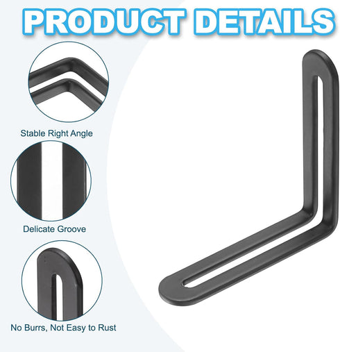 10 80mm 80mm (3.15"x3.1") 90 PATIKIL Pcs Metal L-Shape Brackets, x Degree l Bracket Corner Braces Cold Rolled Steel