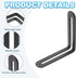10 80mm 80mm (3.15"x3.1") 90 PATIKIL Pcs Metal L-Shape Brackets, x Degree l Bracket Corner Braces Cold Rolled Steel