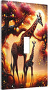 Sturin 1 3X5 Beautiful Giraffe Wall Plate Light Switch Cover Gang Single Toggle Toggle Switch Art Plates