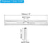 4" 4 Pack Set PATIKIL Ceiling Light Plate Kit, Light Crossbar Mounting Bracket Universal Lamp Fixture Hardware