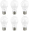Linkind A19 LED Light Bulbs Dimmable, 60W Equivalent, 2700K Soft White, 9.5W 800 Lumens, E26 Standard Base, 6 Packs