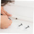 50pcs Plastic Fixing Brackets with Self-Tapping Screws for Drawer Corner for Furniture Repair and Projects Ample Supply