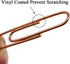 HAHIYO Large Paper Clips, 2 inches Length Rose Gold Vinyl Coated for Bookmarking, 80 Pack