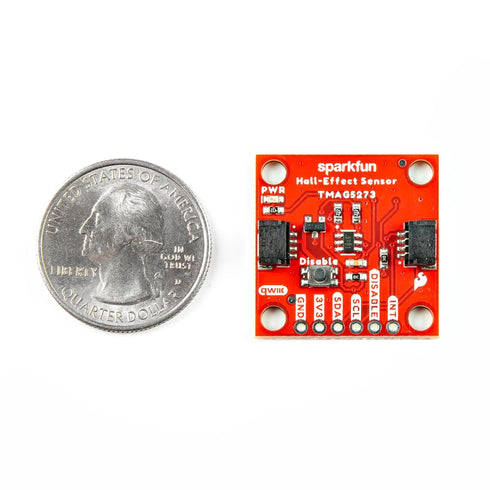 3D TMAG5273 1.00 1.00 SparkFun Linear Hall-Effect Sensor - (Qwiic) Low-Power, high-Precision Magnetic Field Sensor