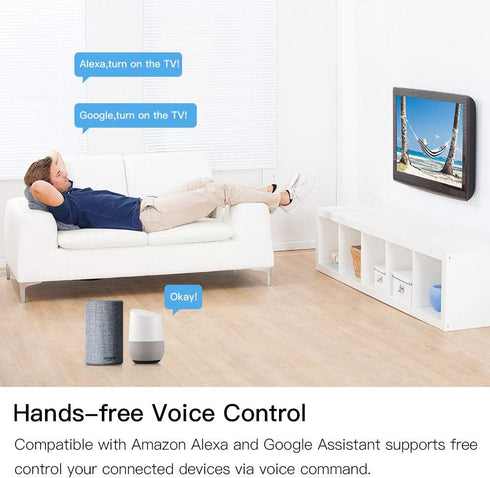 MoesGo WiFi IR Control Hub for Smart Appliances, Compatible with Amazon Echo and Google Home