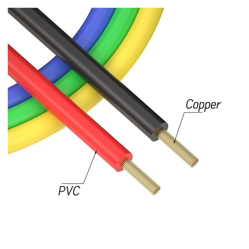 Qingdinu 2PCS/5PCS 4mm 1-Meter Cable(P1036-5PCS) Dual Stackable Banana Plug Multimeter Test Leads