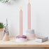 6 Pack (0.78 9.45 Inchs) Spring Taper Candles Pastel Flameless Flickering with Remote Timer, Battery Operated Warm
