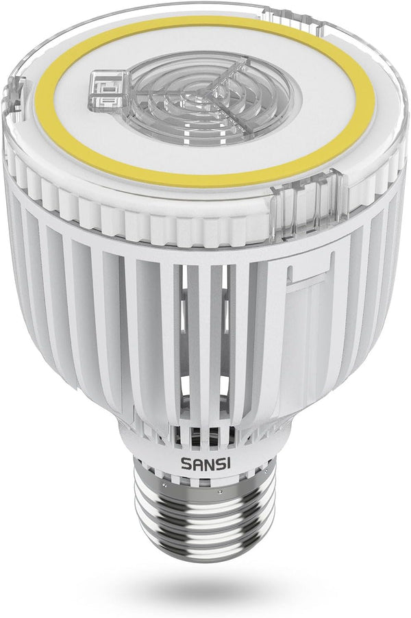 SANSI 350W Equivalent A19 LED Light Bulb, 5500 Lumens, Non-Dimmable E26 5000K Daylight White, Energy Saving