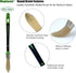 Small Paint Brush for Touch Ups, Trim Stain Brush for Sash, Baseboards, House Wall Corners and Art Application, One Singe Size 0.6-inch (15mm) by Magimate