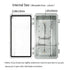 LeMotech Electrical Box, IP67 Waterproof Hinged Clear Cover Junction Box, ABS Plastic Enclosure with Mounting Plate,