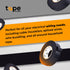 WOD ETC766MS Black Electrical Tape, 4 inch x 66 ft, UL/CSA/CE Listed, Rated up to 600V and 176°F