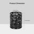 EasyPAG Metal Round Pencil Holder - 2 Pack Black Pen Cup Holders for Desk Organizer