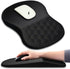 Hokafenle Ergonomic Mouse Pad with Wrist Support, Memory Foam & Non-Slip PU Base for Wireless Mouse & Desk (12x8 inch,
