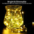 4 Pack 16.5ft 50 - Battery Operated String Lights, LED Twinkle Fairy String Lights Battery Powered with Timer