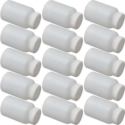 Bettomshin 5Pcs 100ml PE Plastic Bottles, Wide Mouth Lab Reagent Bottle with Graduated Scale