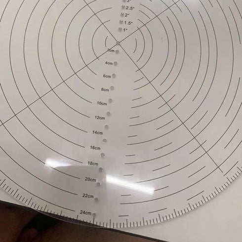 10" Round Center Finder Compass for Wood Turners, Clear Acrylic for Drawing Circles, Woodworking Tool