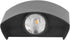Hyuduo LED Wall Light Waterproof Decorative Aluminum Alloy Black Wall Sconce Lamp