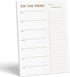 Sweetzer & Orange Gold Meal Planner Notepad, 7x10” Magnetic Grocery List with Tear Off Shopping List