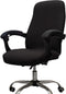 Office Chair Cover - Universal Stretch Desk Chair Slipcovers (Size: M) - Black