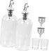 500ml Mouthwash Dispenser Kit with 16oz Glass Cup Glass Bathroom Accessories for
