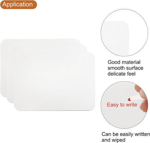 PATIKIL Small Dry Erase Board, 3 Pcs 12" x 9" Double Sided White Board for Writing Practice at Home, Office, Study