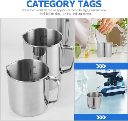 Hemobllo Stainless Steel Beaker, Lab Graduated Beaker with Handle for Liquids Solids, Scientific Laboratory Supplies